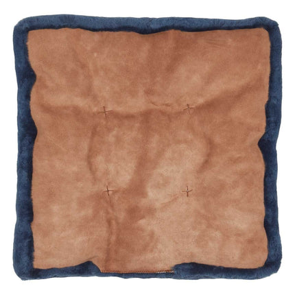 Moccasin-stolsöverdrag | Kalvläder med baksida Marinblå