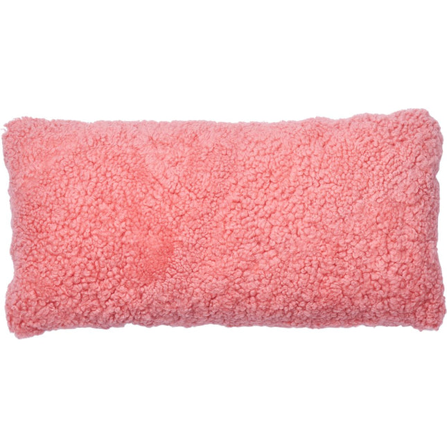 Fårskinnskudde | Kort lugg | 30x60 cm Korall Lantana