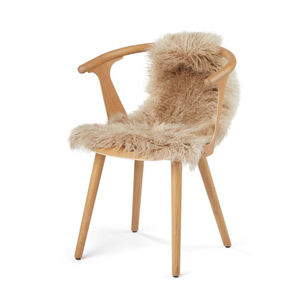 Tibetanskt fårskinn | lockigt | 85x50 cm Sand