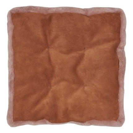 Moccasin-stolsöverdrag | Kalvläder med baksida Ljus Lila