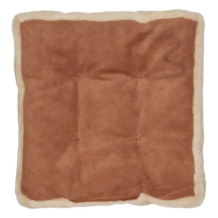 Moccasin-stolsöverdrag | Kalvläder med baksida Naturligt