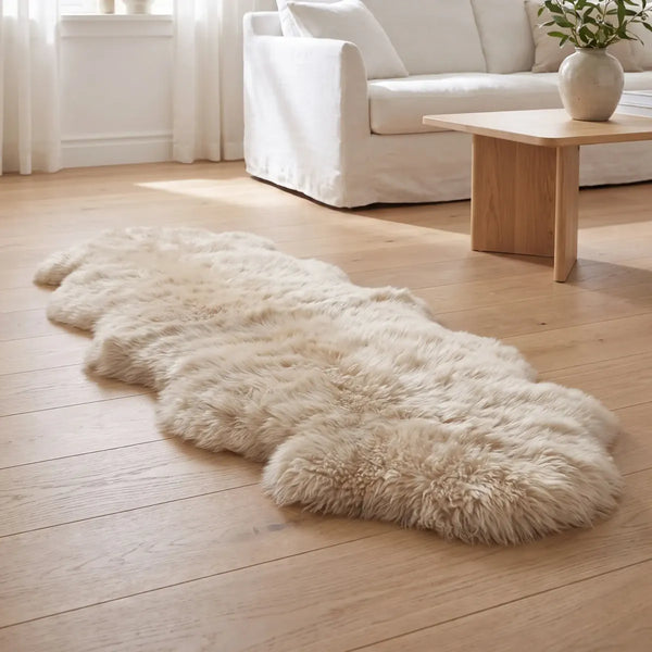 Fårskinnsfäll | Dubbel | Lång lugg | 170x60 cm