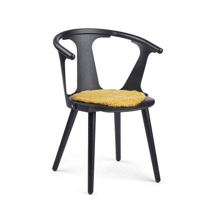 Stolsdyna | Fårskinn | Kort lugg | D38 cm Gul