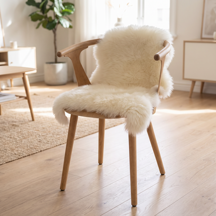 Fårskinn | Nya Zeeland | 70+ cm Vit