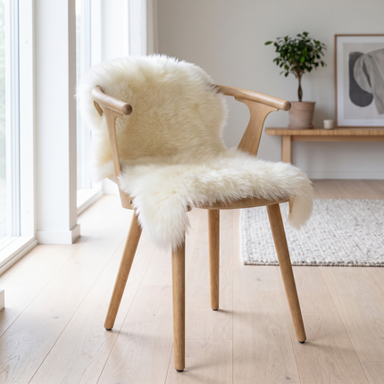 Fårskinn | Nya Zeeland | 70+ cm Vit