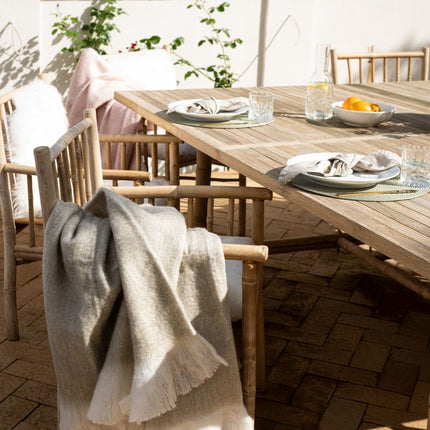 Ullpläd | Mohair mix | 130x170 cm Ljus Beige