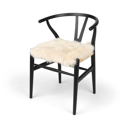 Stolsdyna | Långhårig | Nya Zeeland | Tygbaksida | 40x40 cm Beige