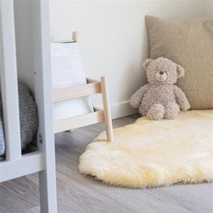 Lammskinn/fårskinn till barnvagn & bebisar | 80 cm Gul