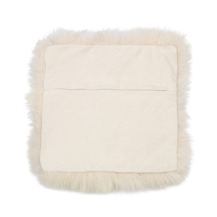 Fårskinnskudde | Lång ull | Utan fyllning | 40x40 cm Beige