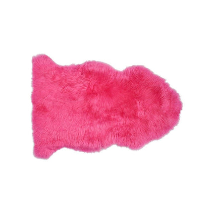 Fårskinn [populär] | Till stol | Lång lugg | 90x60 cm Rosa