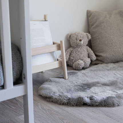 Lammskinn/fårskinn till barnvagn & bebisar | 95 cm Ljusgrå 