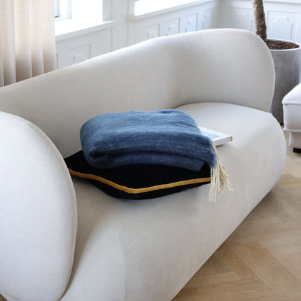 Ullpläd | Mohair mix | 130x170 cm Blågrå