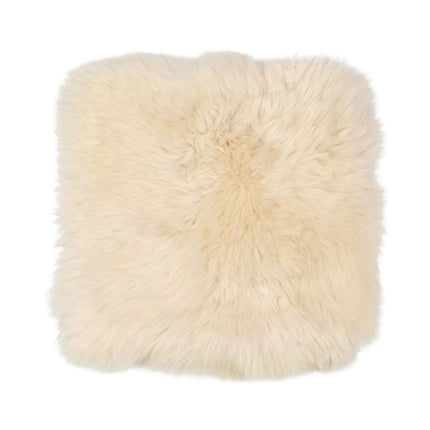 Fårskinnskudde | Lång ull | Utan fyllning | 50x50 cm Beige