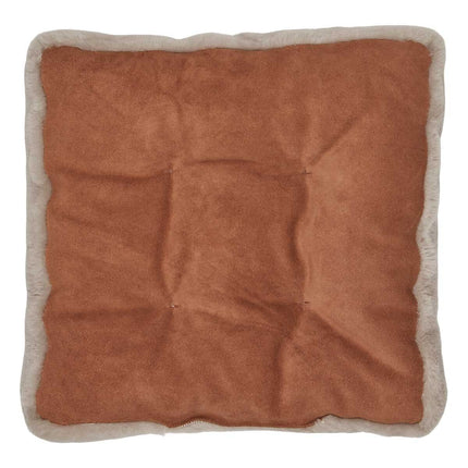 Moccasin-stolsöverdrag | Kalvläder med baksida Silvergrå