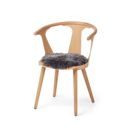 Stolsdyna | Rund | Fårskinn | D34 cm