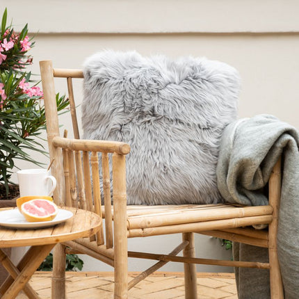 Ullpläd | Mohair mix | 130x170 cm Ljusgrå 