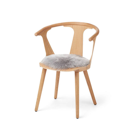Stolsdyna | Rund | Fårskinn | D34 cm