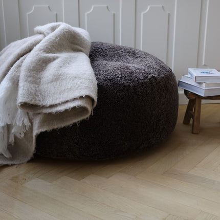 Ullpläd | Mohair mix | 130x170 cm Ljus Beige