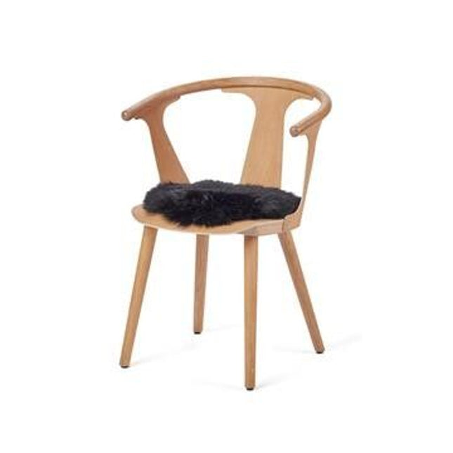 Stolsdyna | Rund | Fårskinn | D34 cm
