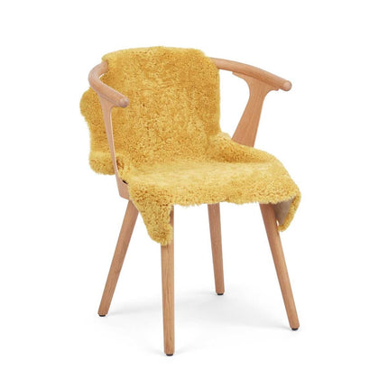 Fårskinn | Kort lugg | Nya Zeeland | 90x60 cm Gul