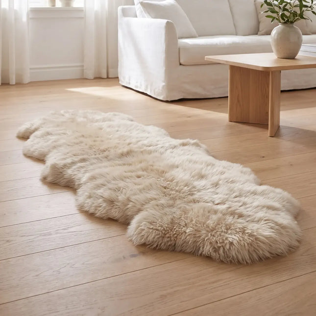 Fårskinnsfäll | Dubbel | Lång lugg | 170x60 cm