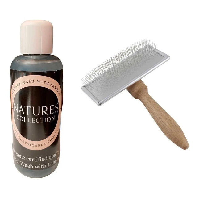 Ulltvål / Ullschampo med Lanolin + 1 Fårskinnsborste Nordicsheep.se