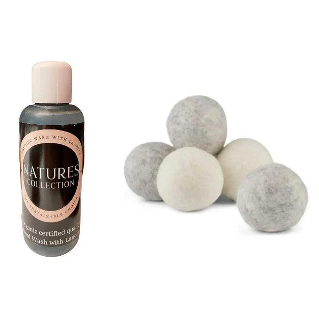 Ulltvål / Ullschampo med Lanolin + 6 Torkbollar Nordicsheep.se